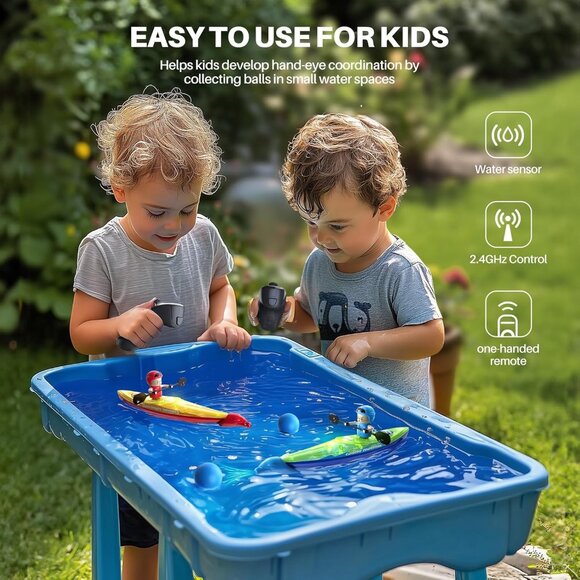 NEW! RC Boats 2 Pack, Remote Control Kayaks with 3 Magnetic Balls 😊 - Picture 3 of 7